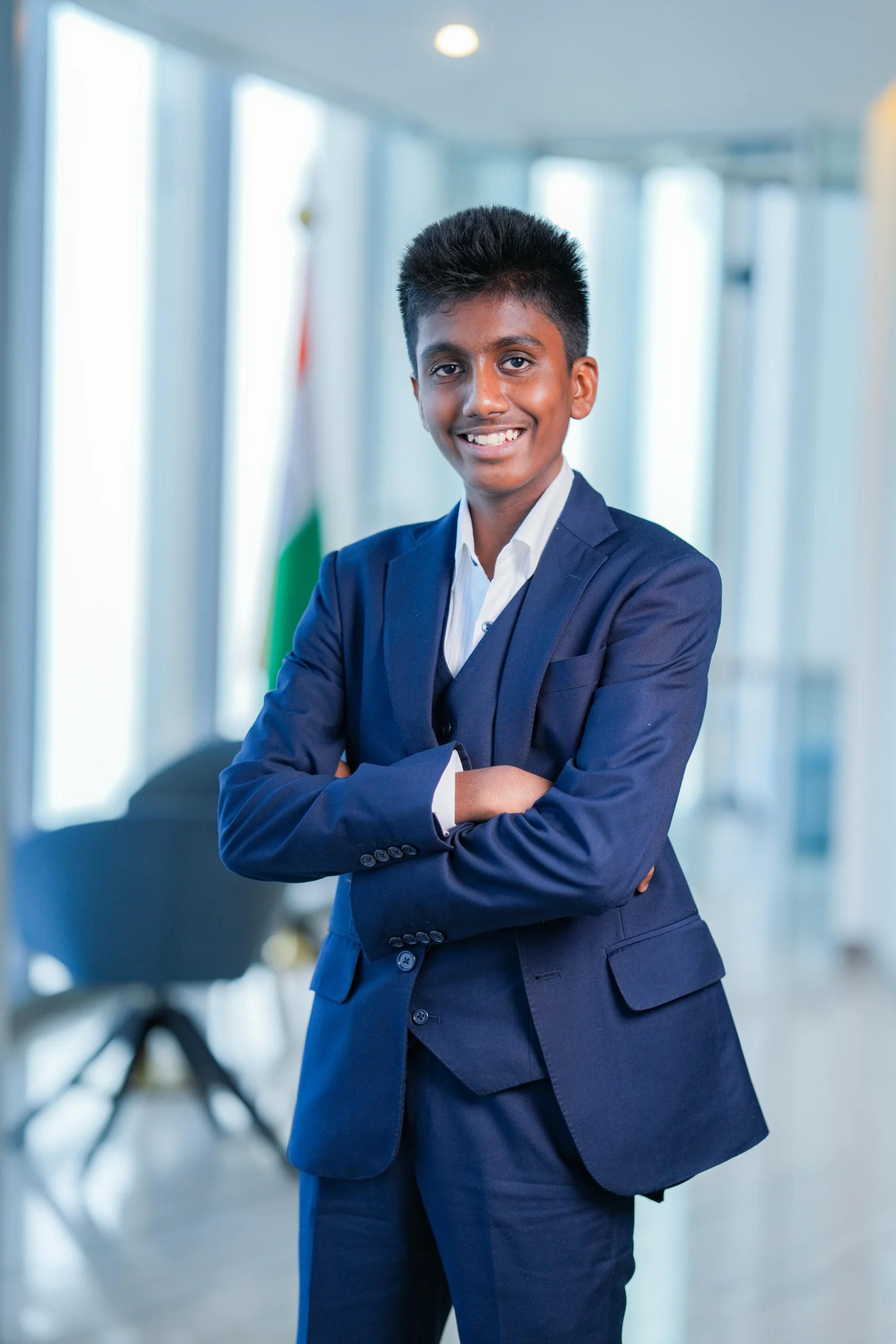 ainam Jain hosting an online webinar on mindset, productivity and leadership