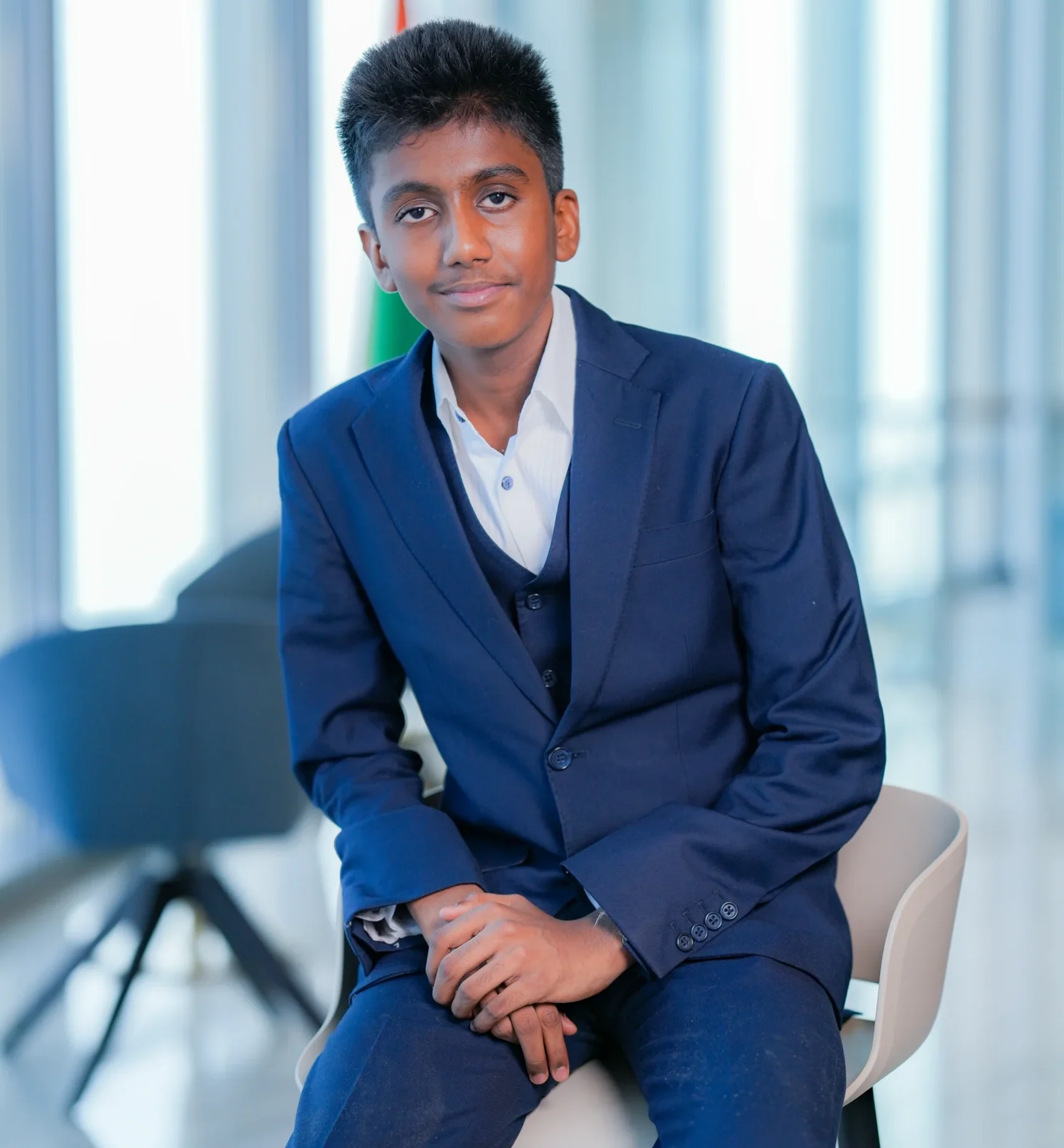 ainam Jain discussing entrepreneurship, innovation and personal development in radio interview
